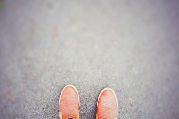 Photo orange shoes