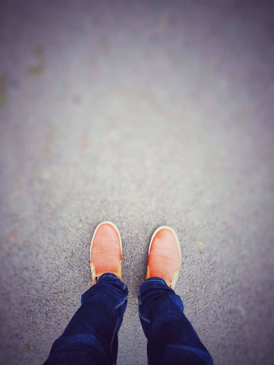 Photo orange shoes