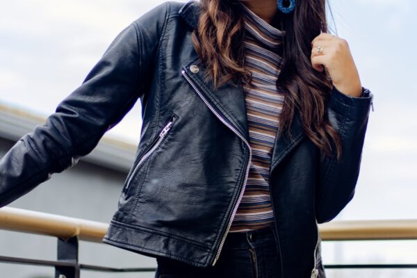 Photo black biker jacket